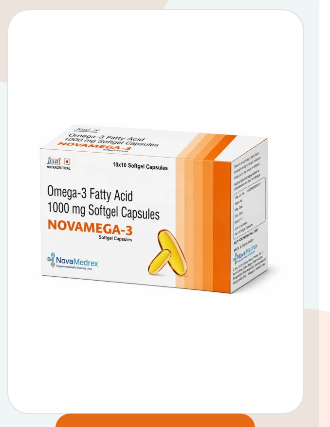 NOVAMEGA-3 Softgel official Novamedrex product pack