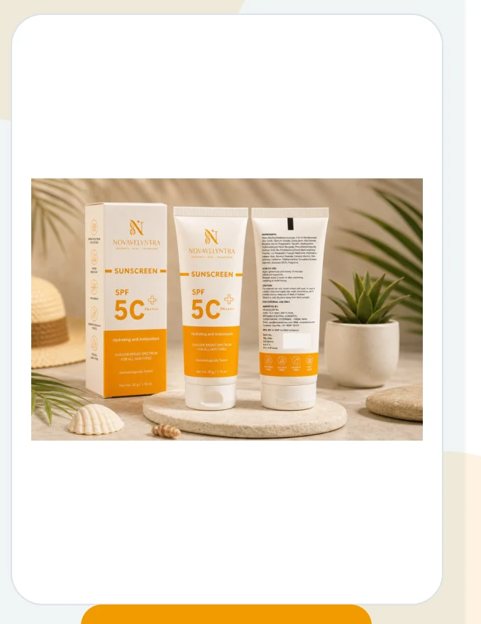 NOVAVELYNTRA SUNSCREEN Broad-Spectrum Sunscreen official Novamedrex product pack
